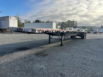 WILSON 48x102 Aluminum Flatbed Trailer - Air Ride, Sliding Spread Axle