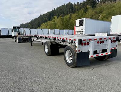 WILSON 48x102 Aluminum Flatbed Trailer - Air Ride, Sliding Spread Axle