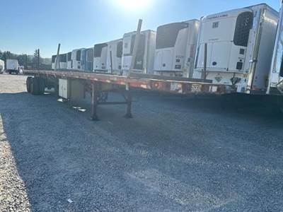 1995 Wabash 45x96 Steel Flatbed Trailer - Spring, Sliding Axle