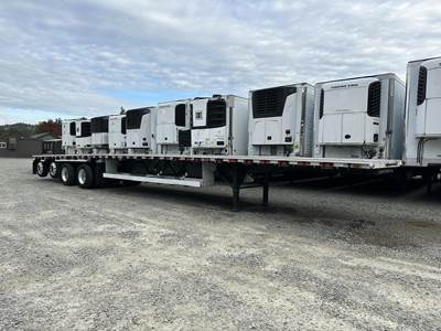 Western 53x102 Quad Axle Combination Flatbed Trailer - Air Ride, Fixed Axle