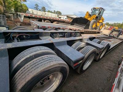 Talbert 55SA 52x102 Tri Axle Steel Lowboy Trailer - Air Ride, Fixed Axle