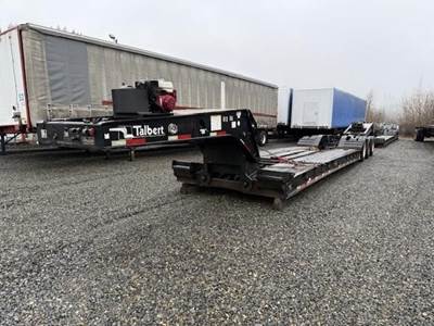 Talbert 55SA 52x102 Tri Axle Steel Lowboy Trailer - Air Ride, Fixed Axle