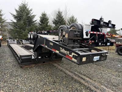 Talbert 55SA 52x102 Tri Axle Steel Lowboy Trailer - Air Ride, Fixed Axle