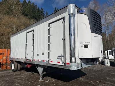 Hyundai 28x102 Single Axle Aluminum Pup Trailer - Air Ride, Fixed Axle