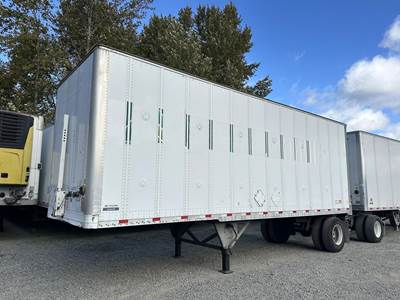 2017 Hyundai 28x102 Single Axle Aluminum Pup Trailer - Spring, Fixed Axle