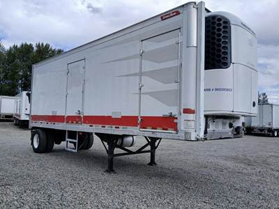Great Dane 28 ft Reefer Trailer - Single Axle, Fixed Axle, Roll up Door, Carrier, Multi-Temp