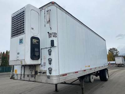 Trailmobile 28 ft Reefer Trailer - Single Axle, Fixed Axle, Roll up Door, Thermo King