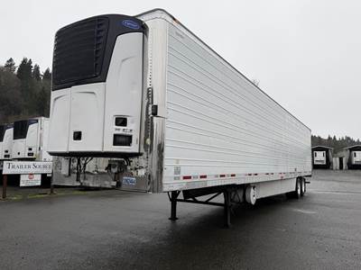 Wabash 53 ft Reefer Trailer - Sliding Axle, Swing Door, Carrier