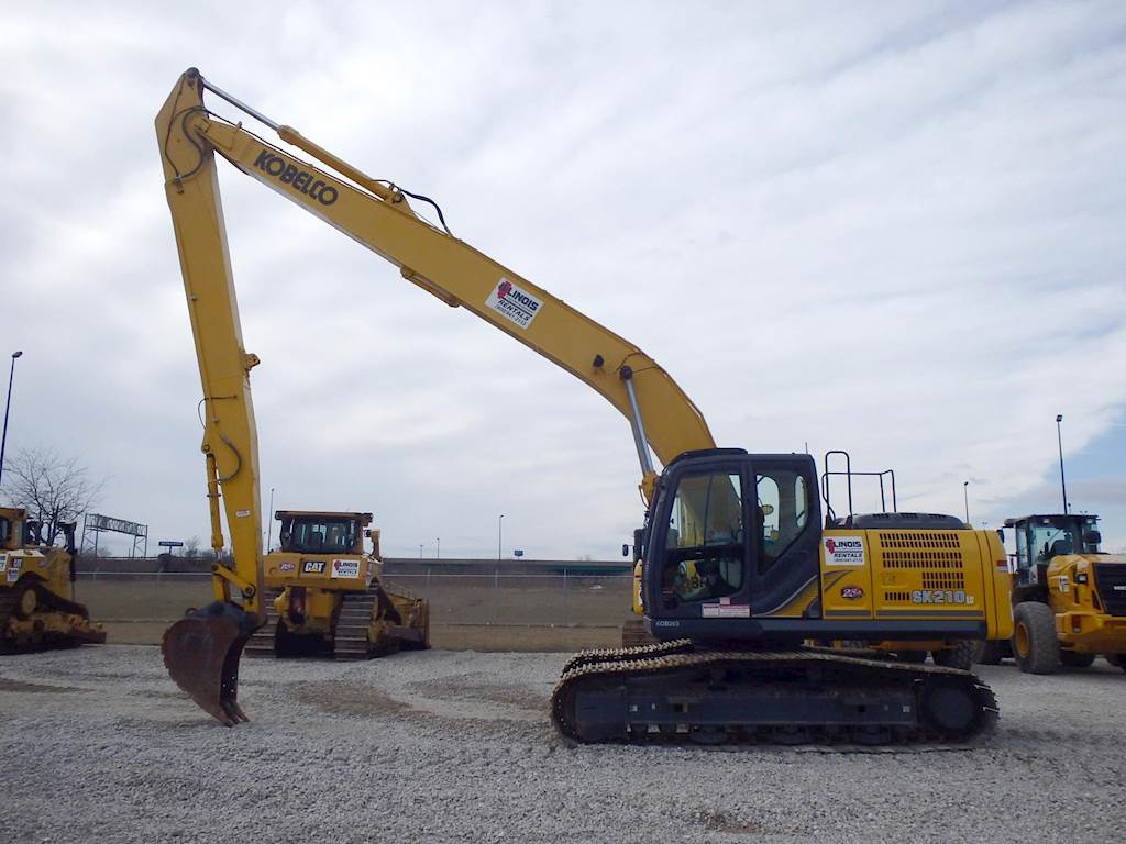 2015 Kobelco SK210LC Long Reach Excavator For Sale, 818 Hours Morris