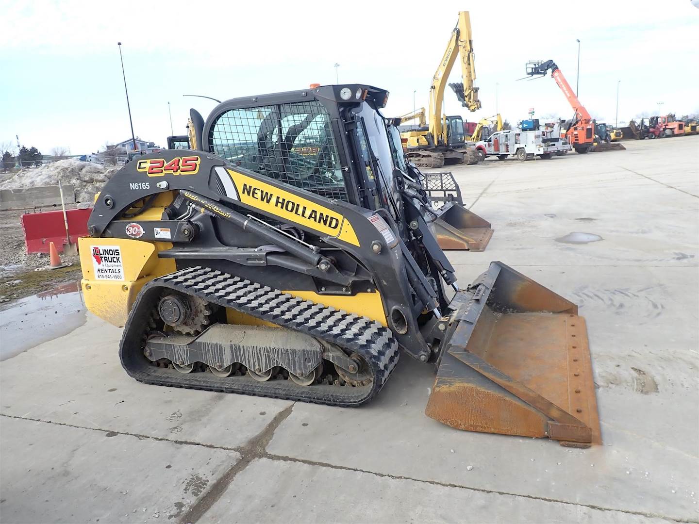 2019 New Holland C245 Skid Steer For Sale, 355 Hours Morris, IL
