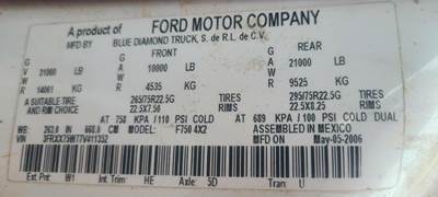 Ford F-750 Rear Differential for a Ford F750