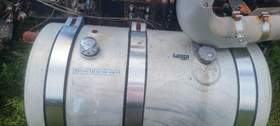 GOOD USED 50 GALLON ALUMINUM HYDRAULIC TANK- SADDLE MOUNT