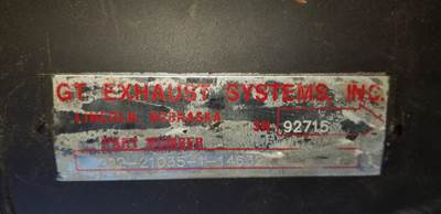 New Surplus GT Exhaust  Silencer # 202-21035-1-14632    SN# 92715 
3-1/2" " I.D