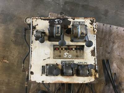 Used Workover Rig Control Panel Tubing Drum Control, Tongs, Air Slips, Hydraulic