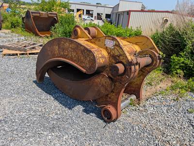 48" Three/Two Tine Grapple, 110-100 mm Pins, 20" Stick Width, 24" C-2-C