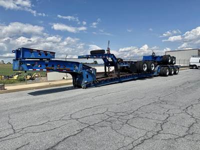 Trail King 61x48 Tri Axle Steel Lowboy Trailer - Air Ride, Fixed Axle