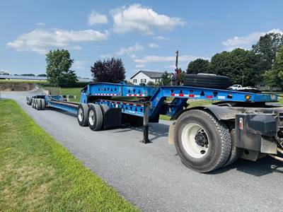 Trail King 61x48 Tri Axle Steel Lowboy Trailer - Air Ride, Fixed Axle