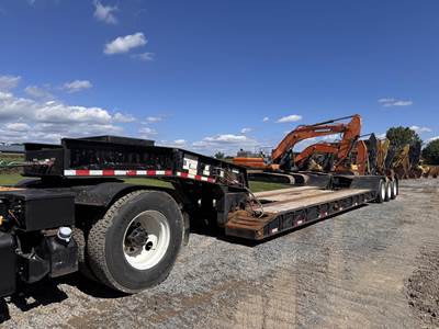 Witzco Challenger Tri Axle Lowboy Trailer - Spring