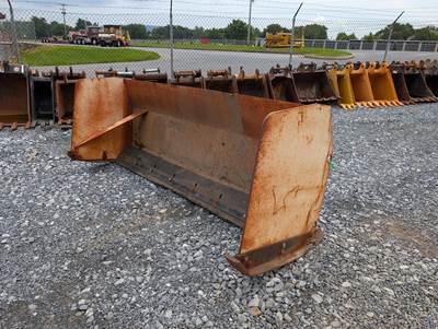 96" Snow Plow With Rubber Cutting Edge