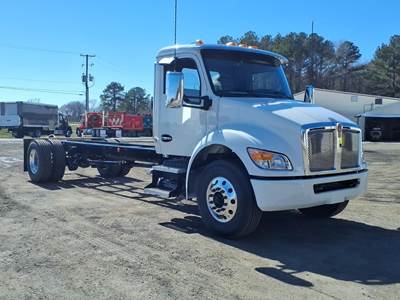 Kenworth T280 Single Axle Cab & Chassis Truck - Paccar, 300HP, 6 Speed Allison Rds Automatic