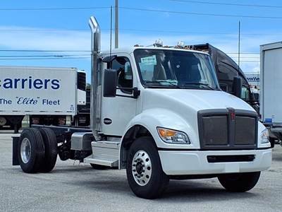Kenworth T380 Single Axle Cab & Chassis Truck - Paccar, 360HP, 5 Speed Allison Rds Automatic