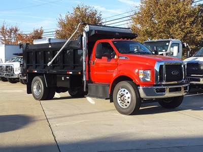 Ford F-750 Single Axle Dump Truck - 330HP, Automatic, 14' Dump