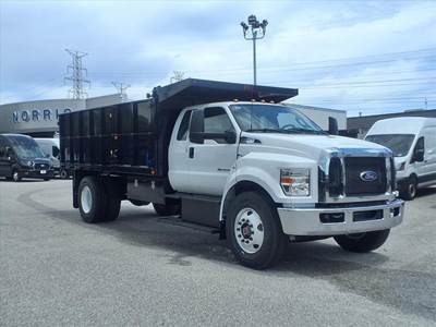 Ford F-750 Single Axle Dump Truck - 300HP, Automatic, 16' Dump