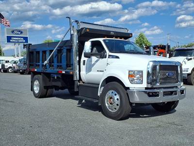 Ford F-750 Single Axle Dump Truck - 330HP, Automatic, 14' Dump