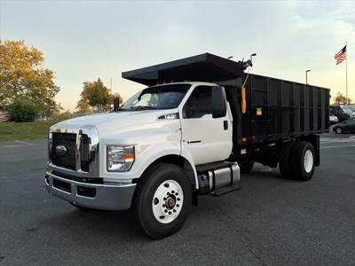 Ford F-750 Single Axle Dump Truck - 300HP, Automatic, 16' Dump