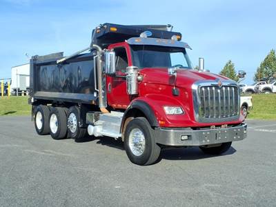 International HX Tri Axle Dump Truck - Cummins 500HP, Automatic, 17' Dump