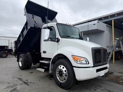 Kenworth T280 Single Axle Dump Truck - Paccar 300HP, 6 Speed Allison Rds Automatic, 10' Dump