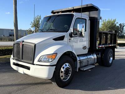Kenworth T280 Single Axle Dump Truck - Paccar 300HP, 6 Speed Allison Rds Automatic, 10' Dump
