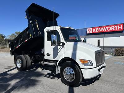Kenworth T280 Single Axle Dump Truck - Paccar 300HP, 6 Speed Allison Rds Automatic, 10' Dump