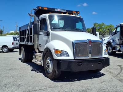 Kenworth T380 Single Axle Dump Truck - Paccar 280HP, 6 Speed Allison Rds Automatic, 12' Dump