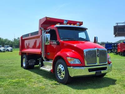 Kenworth T380 Single Axle Dump Truck - Paccar 325HP, 6 Speed Allison Rds Automatic, 13' Dump