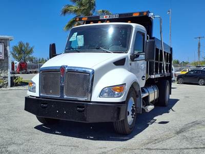Kenworth T380 Single Axle Dump Truck - Paccar 280HP, 6 Speed Allison Rds Automatic, 12' Dump