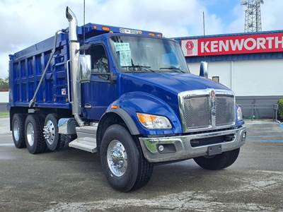 Kenworth T480 Tri Axle Dump Truck - Paccar 330HP, 6 Speed Allison Rds Automatic, 16' Dump