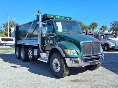 Kenworth T480 Tri Axle Dump Truck - Paccar 330HP, 6 Speed Allison Rds Automatic, 16' Dump