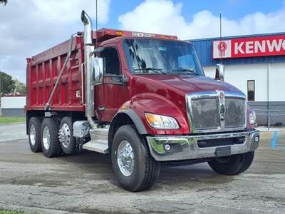 Kenworth T480 Tri Axle Dump Truck - Paccar 330HP, 6 Speed Allison Rds Automatic, 16' Dump