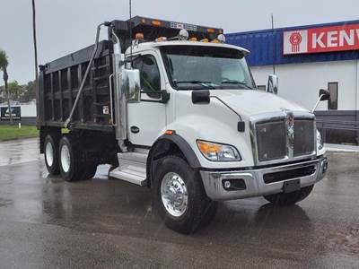Kenworth T480 Tri Axle Dump Truck - Paccar 370HP, 6 Speed Allison Rds Automatic, 16' Dump