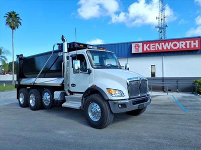 Kenworth T480 Tri Axle Dump Truck - Paccar 330HP, 6 Speed Allison Rds Automatic, 16' Dump