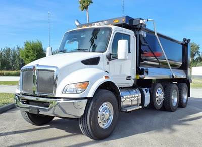Kenworth T480 Tri Axle Dump Truck - Paccar 330HP, 6 Speed Allison Rds Automatic, 16' Dump