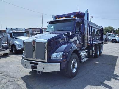 Kenworth T880 Tri Axle Dump Truck - Paccar 510HP, 6 Speed Allison Rds Automatic, 17' Dump