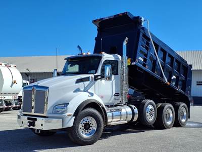 Kenworth T880 Tri Axle Dump Truck - Paccar 485HP, 6 Speed Allison Rds Automatic, 16' Dump