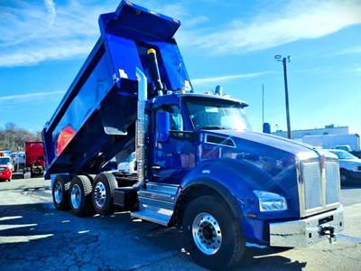 Kenworth T880 Tri Axle Dump Truck - Paccar 510HP, 6 Speed Allison Rds Automatic, 17' Dump