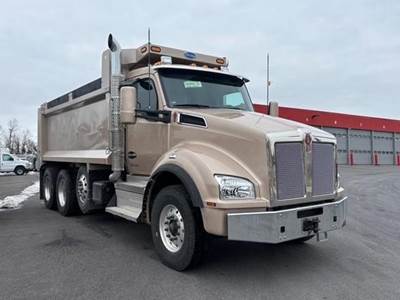 Kenworth T880 Tri Axle Dump Truck - Paccar 510HP, 6 Speed Allison Rds Automatic, 17' Dump