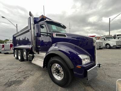 Kenworth T880 Tri Axle Dump Truck - Paccar 510HP, 6 Speed Allison Rds Automatic, 17' Dump
