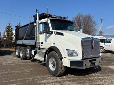 Kenworth T880 Tri Axle Dump Truck - Paccar 485HP, 6 Speed Allison Rds Automatic, 16' Dump
