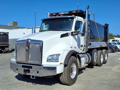 Kenworth T880 Tri Axle Dump Truck - Paccar 485HP, 6 Speed Allison Rds Automatic, 16' Dump