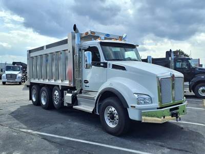 Kenworth T880 Tri Axle Dump Truck - Paccar 510HP, 6 Speed Allison Rds Automatic, 17' Dump